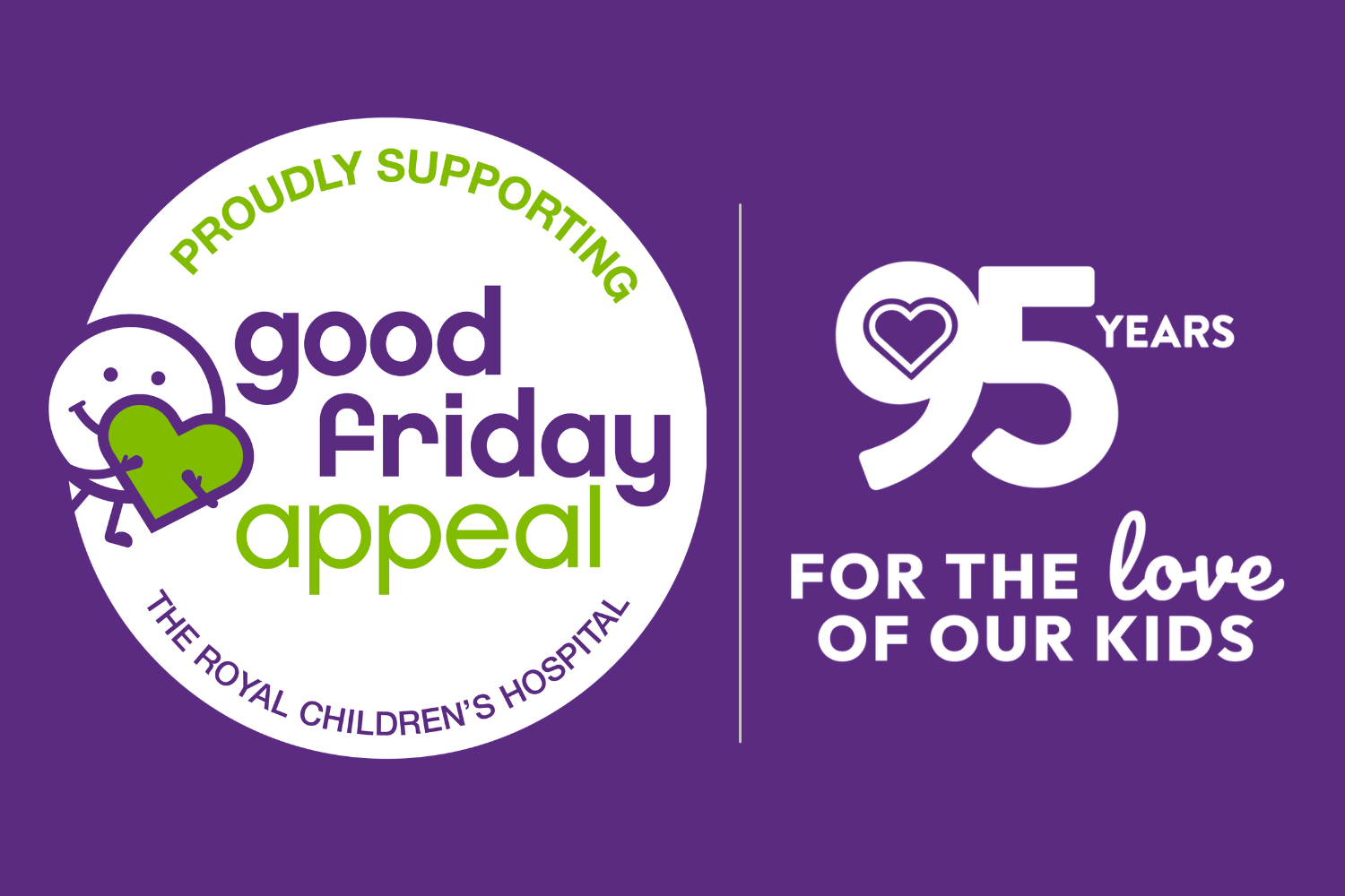 95th Proudly Supporting logo - purple
